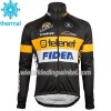 Set Fietsshirt Lange Mouw + Lange Koersbroek 2017 Telenet Fidea Lions N001 Winter Thermal Fleece